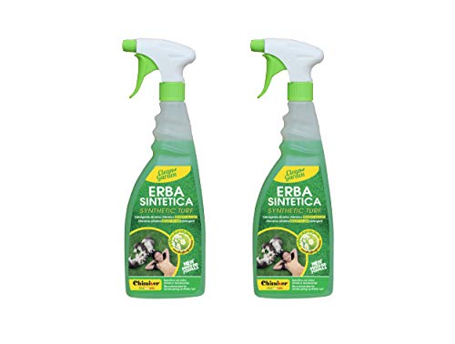 himiver - CLEAN Garden Pronto Kit 2 Stuck | Gebrauchsfertiger alkalischer Intensivreiniger, der für die Reinigung von Kunstrasen für den Wohnbereich geeignet ist. 2 Flasche 750ml von Chimiver