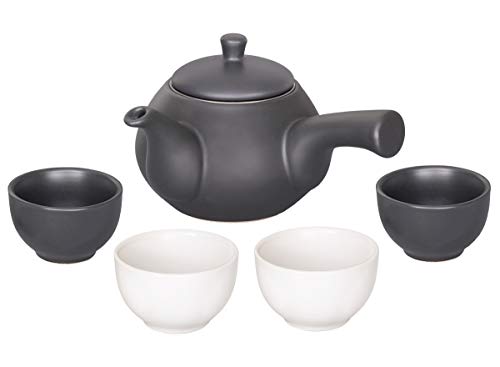 China-Trends Japanisches Teeset: Teekanne 500ml mit seitlichem Griff und 4 Teecups 70ml aus Keramik. China-Trends Japanisches Teeset: Teekanne 500ml mit seitlichem Griff und 4 Teecups 70ml aus Keramik. von HAOYONG
