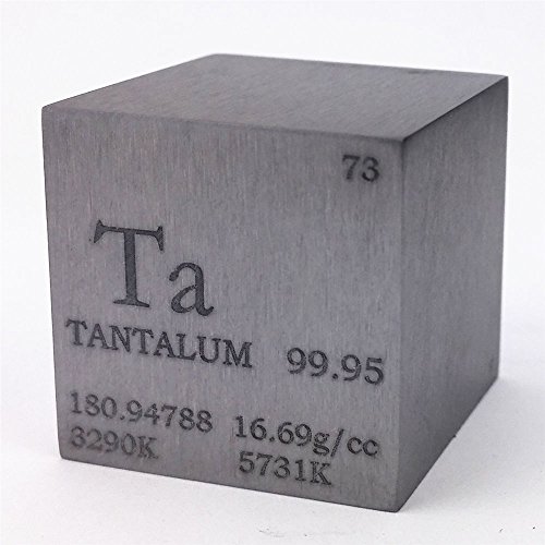2,5 cm 25,4 mm Tantal Metall Cube 274 g 99,95% Gravur Periodensystem von Chinaium