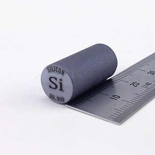 Geätzter Kristalliner Silizium Stab 99,999%, Durchmesser 10 mm, Länge: 20 mm, 3,6 g. von Chinaium