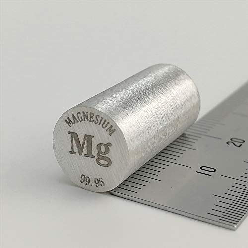 Magnesium Metallstab 99,95% 2,8 Gramm 10 Durchmesser x 20 mm Länge Element Mg Exemplar lackiert von Chinaium