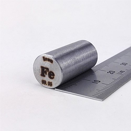 Metallstange aus reinem Eisen, 99,95%, 12 g, 10 mm Durchmesser x 20 mm lang Metallstange aus reinem Eisen, 99,95%, 12 g, 10 mm Durchmesser x 20 mm lang von Chinaium