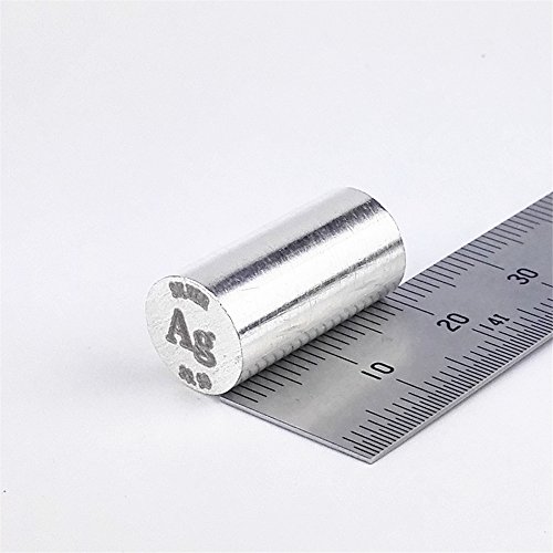 Silber Metall Stab 99,99% 17 gramm Uhr diameterx20 mm Länge Element AG SPECIMEN von Chinaium