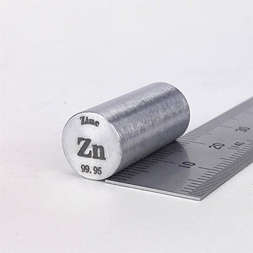 Zink-Metallstab 99,95% 11 Gramm 10 Durchmesser x 20 mm Länge Element ZN Exemplar von Chinaium