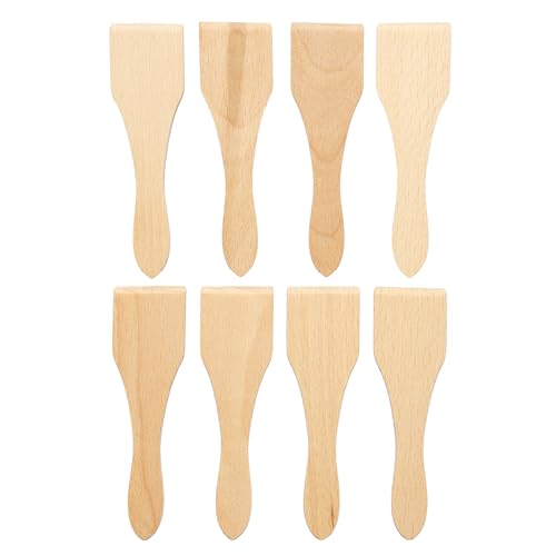 Chinchilla® 8x Raclettspachtel-Set | Ergänzung für gemütliches Raclette-Essen mit Familie & Freunden | Robuste Holzspachtel | Praktisches Raclette Zubehör | Made in EU von Chinchilla