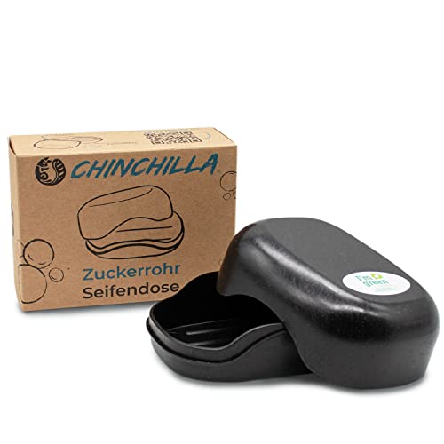 Chinchilla® Seifendose aus Zuckerrohr | nachhaltige Seifenbox für Reisen, Dusche und Camping | vegan & recycelbar, 11 x 8 x 5cm von Chinchilla