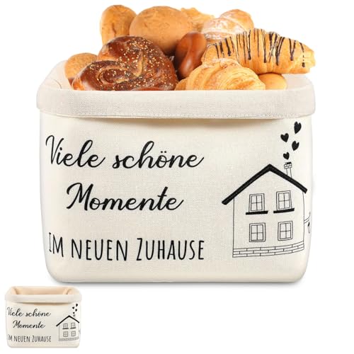 Brottasche Geschenkidee,Brotkorb Stoff für Einzugsgeschenke Wohnung, Geschenk Zum Einzug, Einweihungsgeschenk Haus,Geschenke Zur Hauseinweihung,Neues von Chingcoo
