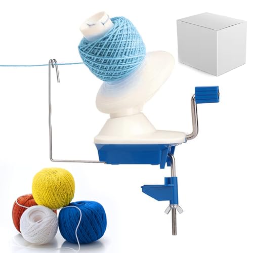 Chingcoo wollwickler Kugelwickler,blau Garnknäuelwickler zum Häkeln,Yarn Winder garnwickler,for Crocheting,Perfekter Helfer Garnsammlung Organisation für Garnliebhaber und Strickprojekte von Chingcoo