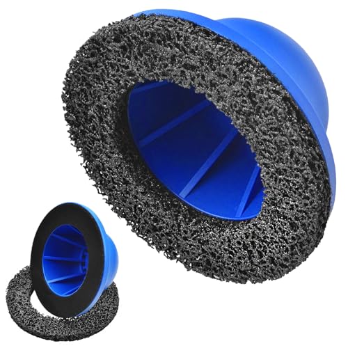 Radnabenschleifer, 1/2" Kugelkopfschleifer, Radnabenschleifer Auto mit 150mm Schleifrad, Wheel Hub Grinder Topfschleifer, Radnabe Bürste Reinigen Set zur Rostentfernung von Radnaben von Chingcoo