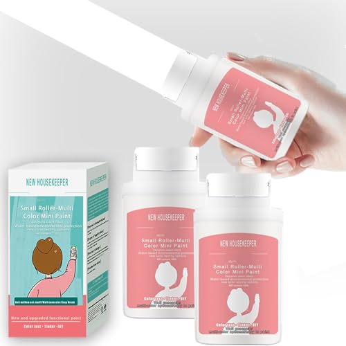 Chingcoo Wandfarbe Ausbessern Weiß 200ml, 2 Stück Wandreparatur Rollbürste mit wandreparaturpaste, Ausbesserungsfarbe Weiss Wandfarbe für Reparieren Sie Graffiti, Kratzer, Flecken Chingcoo Wandfarbe Ausbessern Weiß 200ml, 2 Stück Wandreparatur Rollbürste mit wandreparaturpaste, Ausbesserungsfarbe Weiss Wandfarbe für Reparieren Sie Graffiti, Kratzer, Flecken von Chingcoo