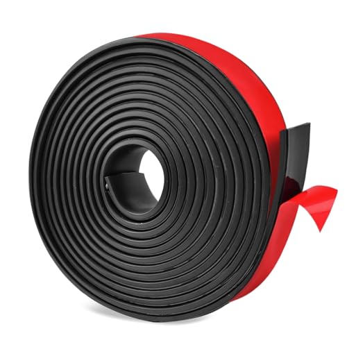 Gummistreifen Selbstklebend - 25mm(B) x 3mm(D) x 3m(L) - Neopren Gummimatte Gummiplatte, Vollgummi Gummiprofil für DIY-Dichtungen, Abdeckung, Bodenbeläge Schutz, Isolation, Anti-Vibration & Rutsch von Chingcoo