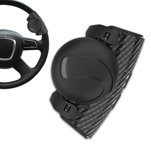 Lenkradknauf, Lenkradknauf Traktor, Lenkradknauf Spinner, Universelles Lenkradknauf Traktor Lenkradknopf Lenkrad Knauf Universelles Lenkrad Drehknopf für Autos, LKWs, Rasenmäher,Gabelstapler (Schwarz) von Chingcoo