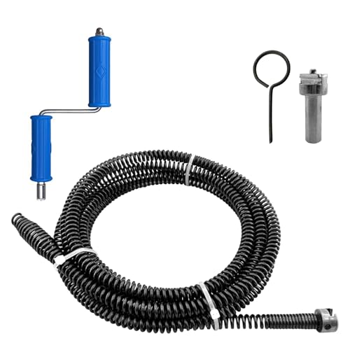 Rohrreinigungsspirale Abflussreiniger Spirale,mit Elektrischen und Manuellen Adaptern, Multifunktionale Rohrreinigungswelle,Effizientes Rohrreiniger（3m, ø 10mm ） von Chingcoo