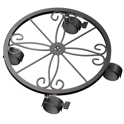 Chinpakden Pflanzenroller - 26cm Rollbrett Pflanzen, Blumenroller 360° Grad Drehbar, 1 Stück Rollbretter Kann 35kg Tragen, Geeignet für Den Innen- und Außenbereich. Chinpakden Pflanzenroller - 26cm Rollbrett Pflanzen, Blumenroller 360° Grad Drehbar, 1 Stück Rollbretter Kann 35kg Tragen, Geeignet für Den Innen- und Außenbereich. von Chinpakden