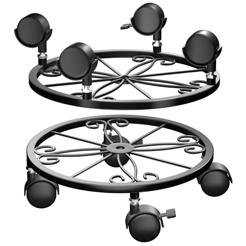 Chinpakden Pflanzenroller - 26cm Rollbrett Pflanzen, Blumenroller 360° Grad Drehbar, Rollbretter Kann 35kg Tragen, Geeignet für Den Innen- und Außenbereich, 2 Stück. Chinpakden Pflanzenroller - 26cm Rollbrett Pflanzen, Blumenroller 360° Grad Drehbar, Rollbretter Kann 35kg Tragen, Geeignet für Den Innen- und Außenbereich, 2 Stück. von Chinpakden