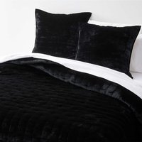 Schwarze Bettwäsche Set, Seidensamt Decke, Bettdecke, Tagesdecke, Luxus Bettwäsche, Schlafzimmer Dekor, Bestes Geschenk Für Alle von Chinsulee