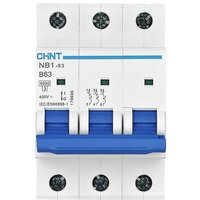 Chint 179693 NB1-63 3P B40 6kA DB Leitungsschutzschalter 3polig 40A 240 V, 415V von Chint