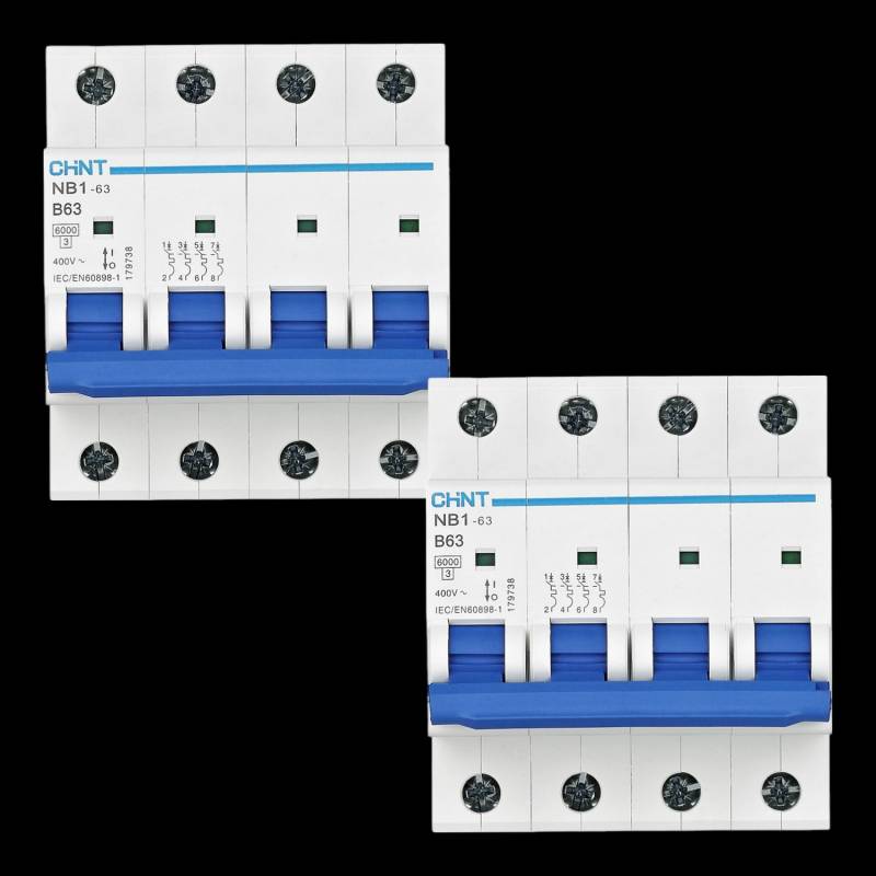 Chint 179733 Nb1 63 4 P B32 6k A Db Leitungsschutzschalter Sicherung 2 Stück B-Ware von Chint