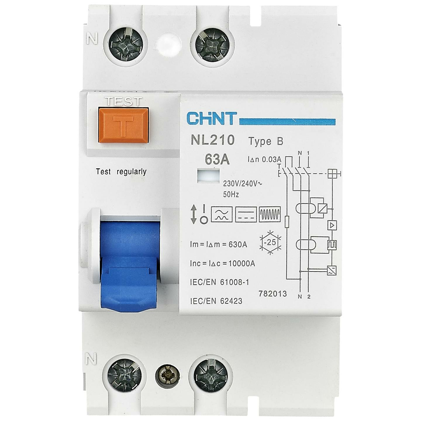 Chint 782019 Nl210 1 Pn 63 A 300m A B Fi Schutzschalter Fehlerstromschutzschal132 B-Ware Chint 782019 Nl210 1 Pn 63 A 300m A B Fi Schutzschalter Fehlerstromschutzschal132 B-Ware von Chint