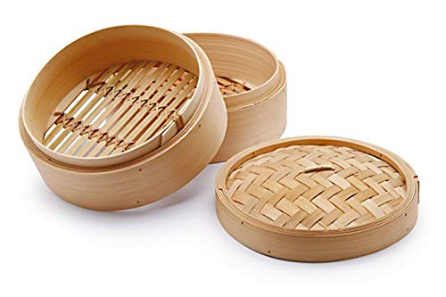 H&h cestello orientale in bamb da 3 pezzi cottura a vapore cm23 von Chio