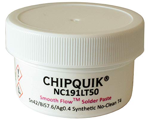 Chip Quik Glatter Fluss niedrige Temperatur Lötpaste Sn42/Bi57.6/Ag0.4 T4 50g Glas Chip Quik Glatter Fluss niedrige Temperatur Lötpaste Sn42/Bi57.6/Ag0.4 T4 50g Glas von Chip Quik