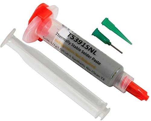 Thermisch stabile Lötpaste No-Clean Sn96.5/Ag3.0/Cu0.5 T4 (15g Spritze) von Chip Quik