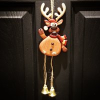 Handgefertigte Intarsienholz-Hirschverzierung, Weihnachtswanddekoration, Rustikales Naturholzgeschenk Für Haus & Kabine, Ganzjähriger Rustikaler von ChipilWood