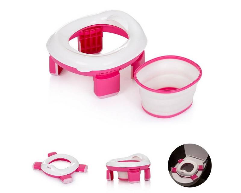 Chipolino Baby-Toilettensitz Toilettentrainer 2 in1 Viaggio, 15 cm, faltbar Tragetasche ergonomische Form von Chipolino