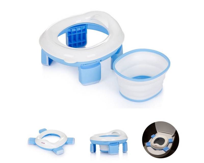 Chipolino Baby-Toilettensitz Toilettentrainer 2 in1 Viaggio, 15 cm, faltbar Tragetasche ergonomische Form von Chipolino