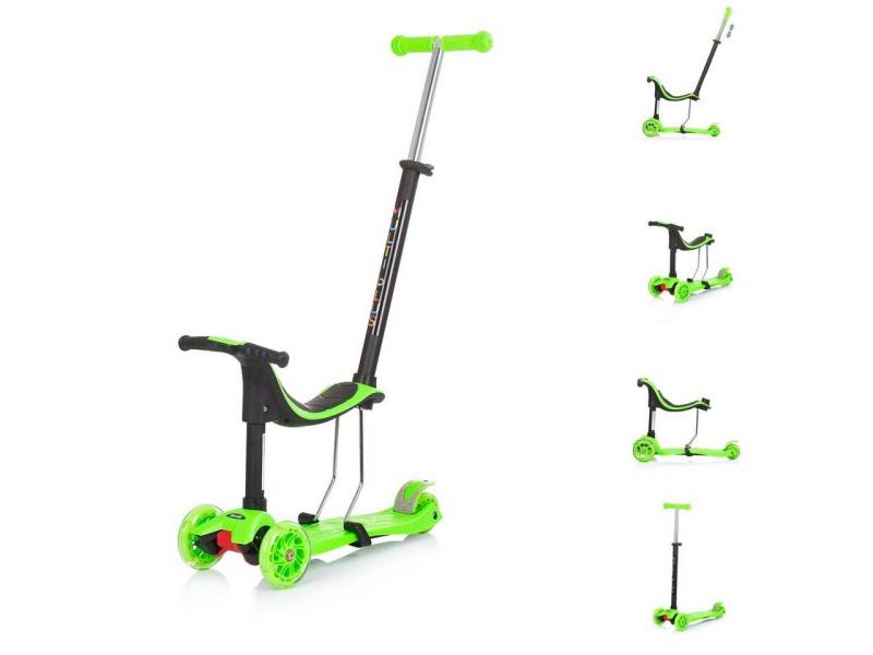 Chipolino Cityroller Kinderroller 3 in 1 Multi Plus, 3 Räder, Laufrad, Roller, LED-Lichter von Chipolino