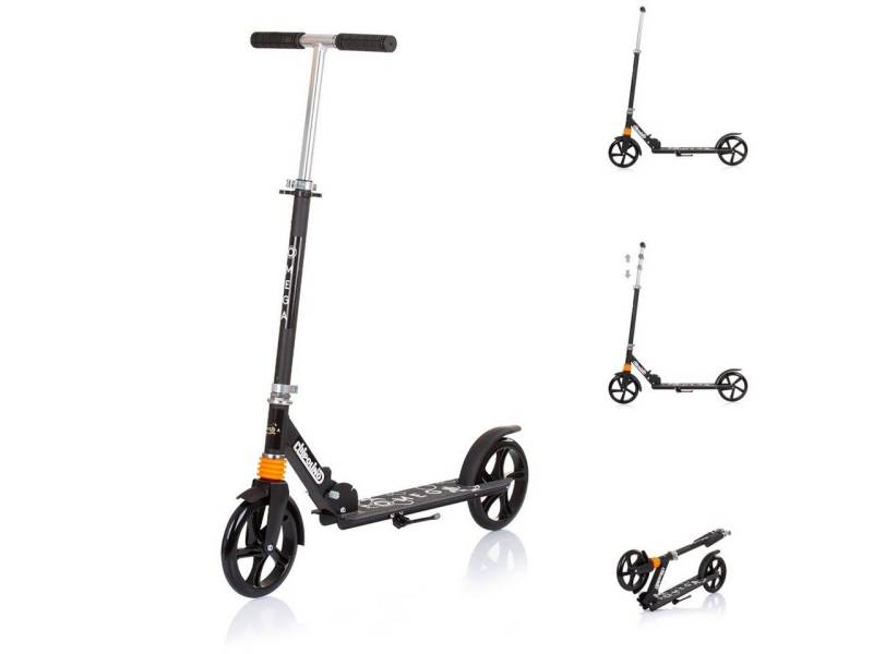 Chipolino Cityroller Kinderroller Omega PU Räder, ABEC-7 Lager verstellbar faltbar Bremse von Chipolino
