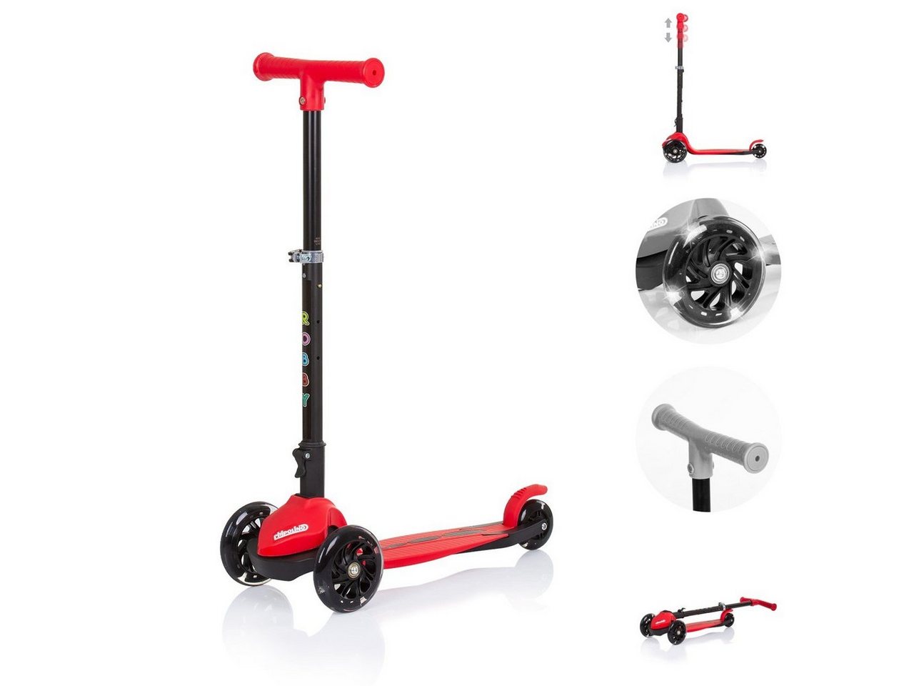 Chipolino Cityroller Kinderroller Robby 3 LED-Räder, Lenker höhenverstellbar klappbar Bremse Chipolino Cityroller Kinderroller Robby 3 LED-Räder, Lenker höhenverstellbar klappbar Bremse von Chipolino