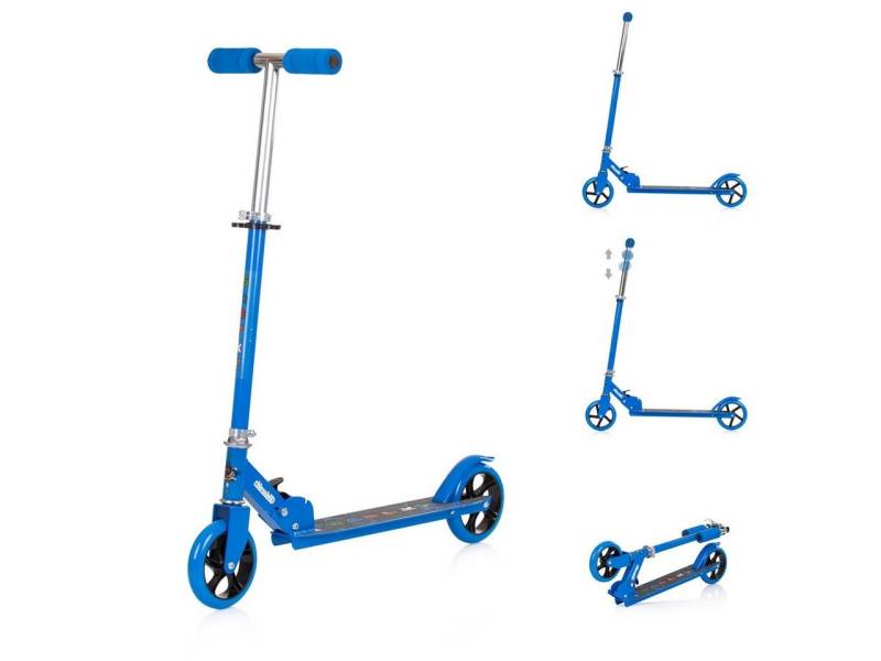 Chipolino Cityroller Kinderroller Sharky klappbar, PU Räder ABEC-7 Lager Bremse verstellbar von Chipolino