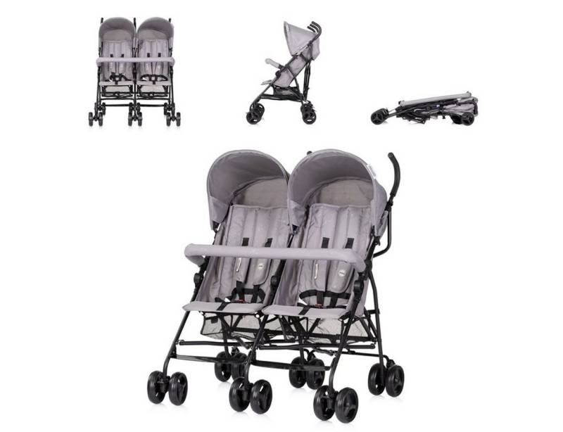 Chipolino Geschwisterwagen Zwillingswagen Double Point, klappbar Korb Sonnendach Frontbügel Chipolino Geschwisterwagen Zwillingswagen Double Point, klappbar Korb Sonnendach Frontbügel von Chipolino