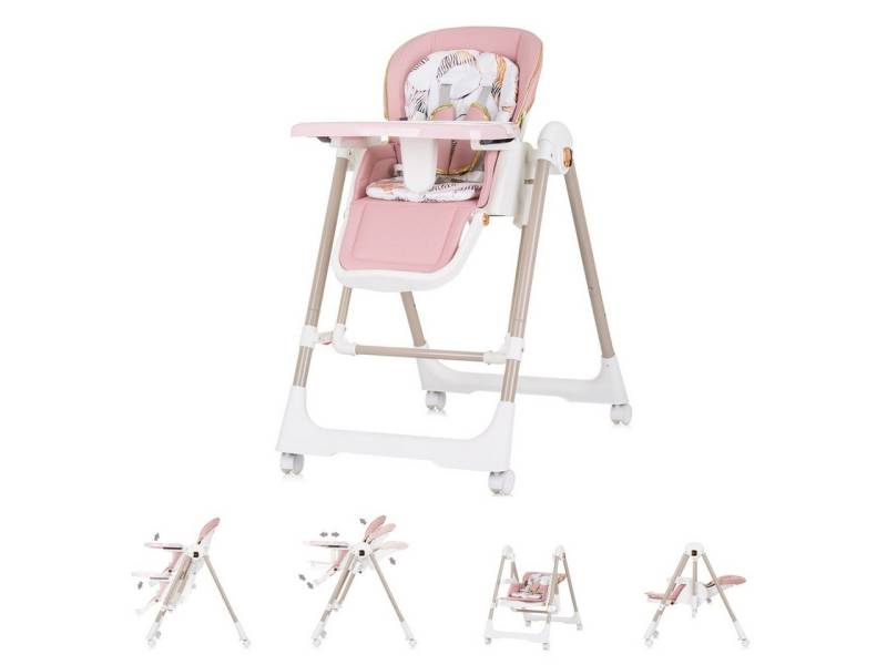 Chipolino Kombihochstuhl Hochstuhl 2 in 1 Milk Shake, verstellbar, Babyschaukel, Räder von Chipolino