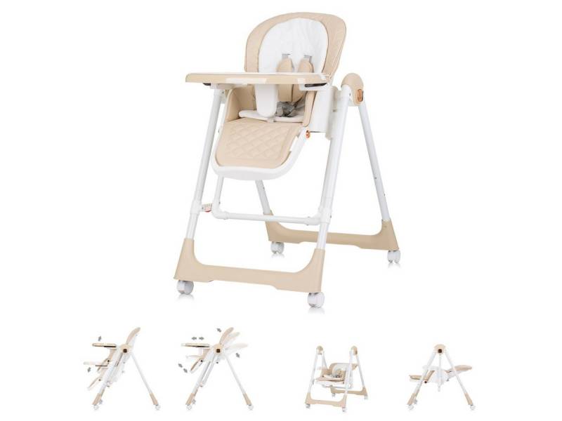 Chipolino Kombihochstuhl Hochstuhl 2 in 1 Milk Shake, verstellbar, Babyschaukel, Räder von Chipolino