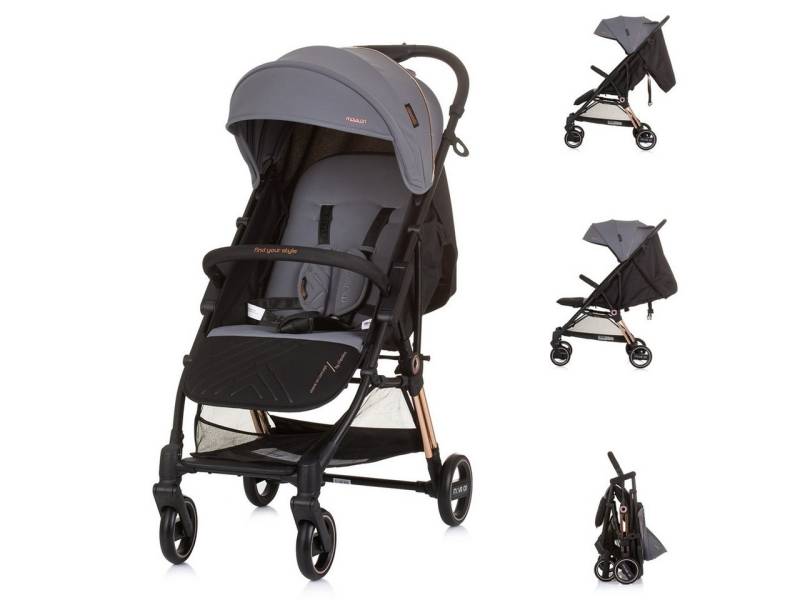 Chipolino Kinder-Buggy Kinderwagen Move on, 6 kg klappbar gefederte Vorderräder verstellbar von Chipolino