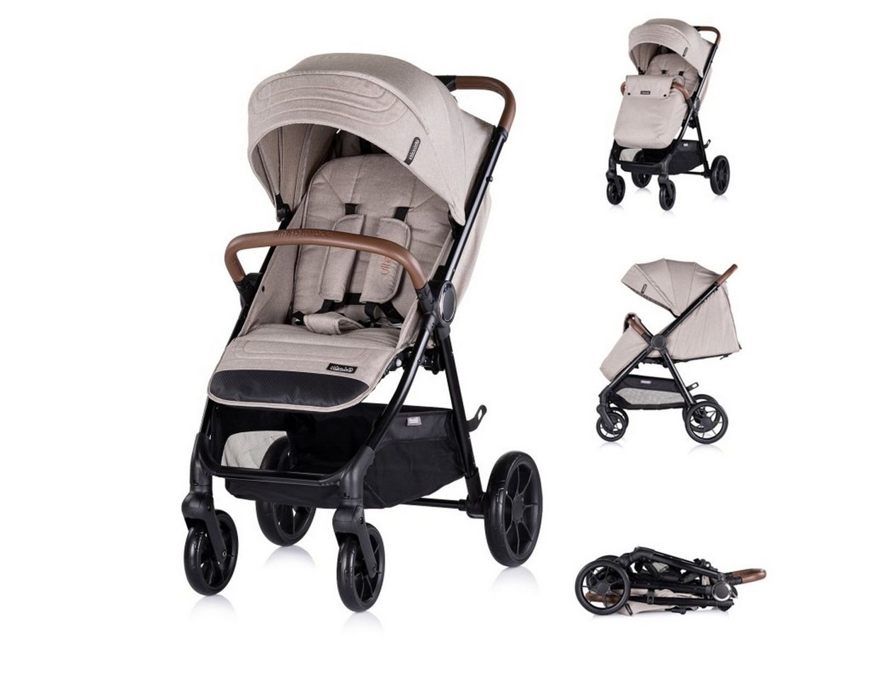 Chipolino Kinder-Buggy Kinderwagen Ultera Buggy, klappbar Korb Federung Hinterradbremse Gurt von Chipolino