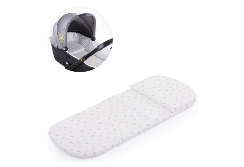 Chipolino Kinderwagen-Sitzauflage Kinderwagen Matratze, (2-tlg), für Kinderwagen Fleecefutter Reißverschluss wasserfest von Chipolino