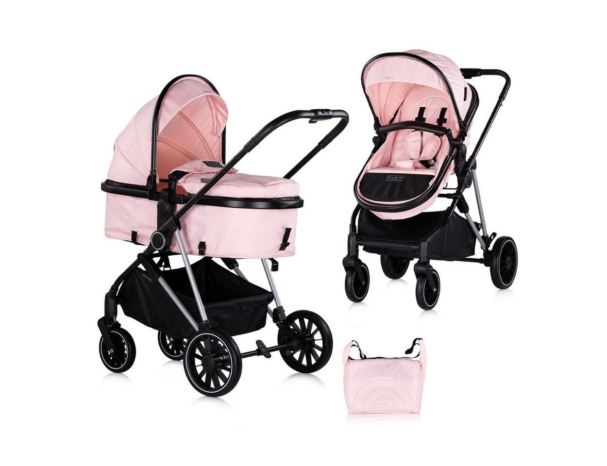 Chipolino Kombi-Kinderwagen Kinderwagen Aura 2 in 1, umbaubar Wickeltasche Sitz umkehrbar bis 22 kg Chipolino Kombi-Kinderwagen Kinderwagen Aura 2 in 1, umbaubar Wickeltasche Sitz umkehrbar bis 22 kg von Chipolino