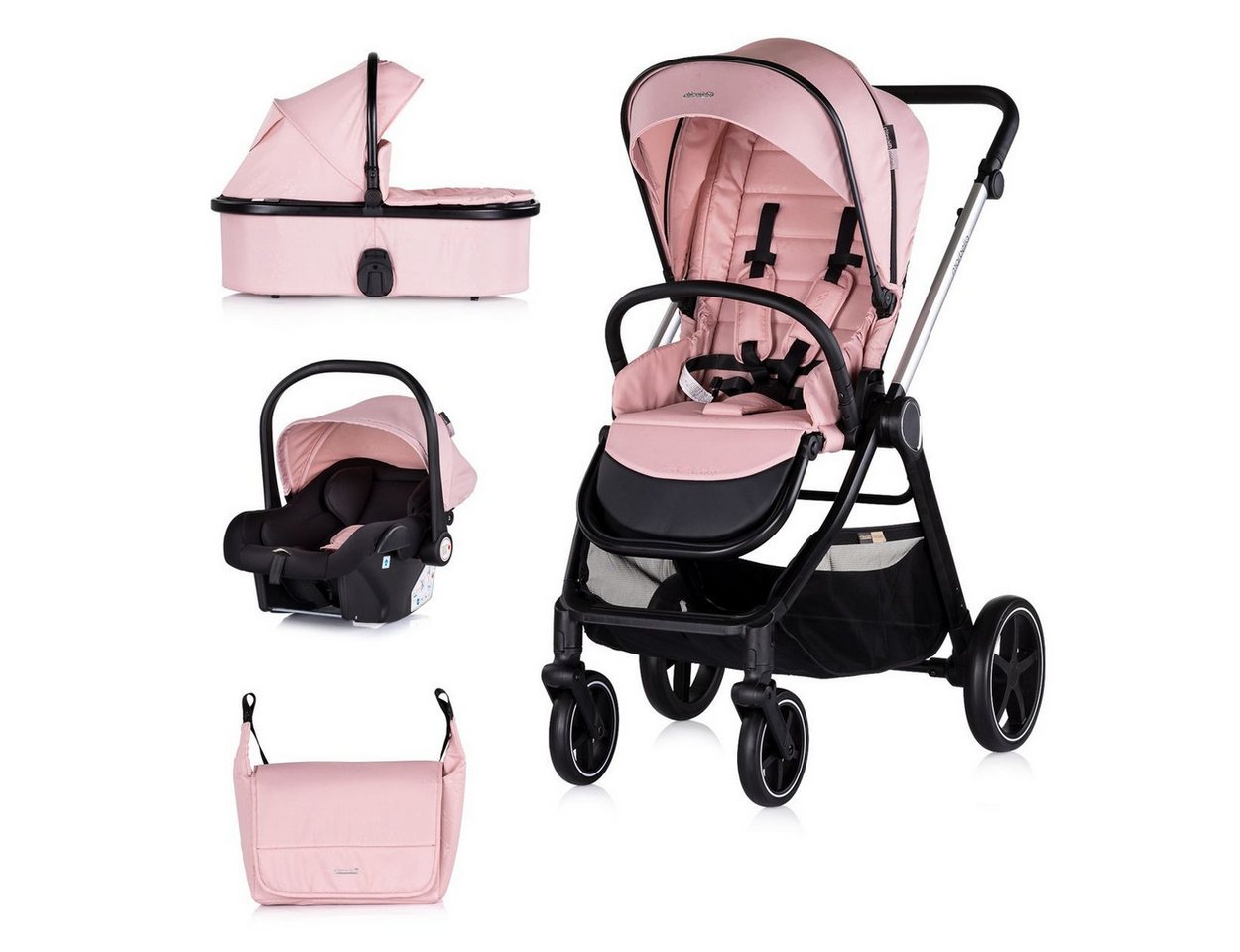 Chipolino Kombi-Kinderwagen Kombikinderwagen 3in1 Marbella, Fußabdeckung Einlage i-Size Babyschale Chipolino Kombi-Kinderwagen Kombikinderwagen 3in1 Marbella, Fußabdeckung Einlage i-Size Babyschale von Chipolino