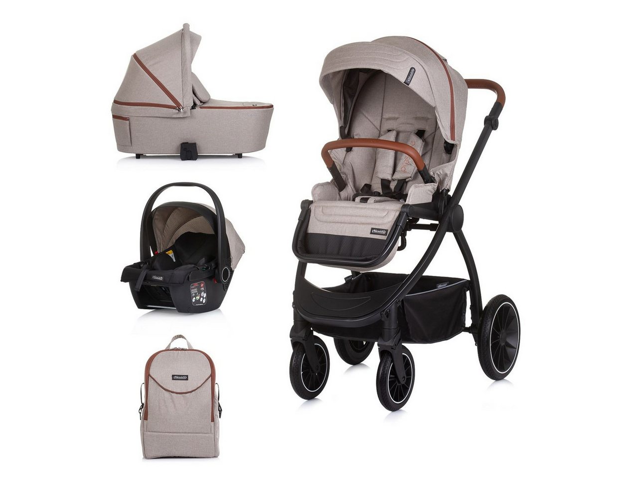 Chipolino Kombi-Kinderwagen Kombikinderwagen 3in1 Prestige, Babywanne Rucksack i-Size Babyschale Chipolino Kombi-Kinderwagen Kombikinderwagen 3in1 Prestige, Babywanne Rucksack i-Size Babyschale von Chipolino