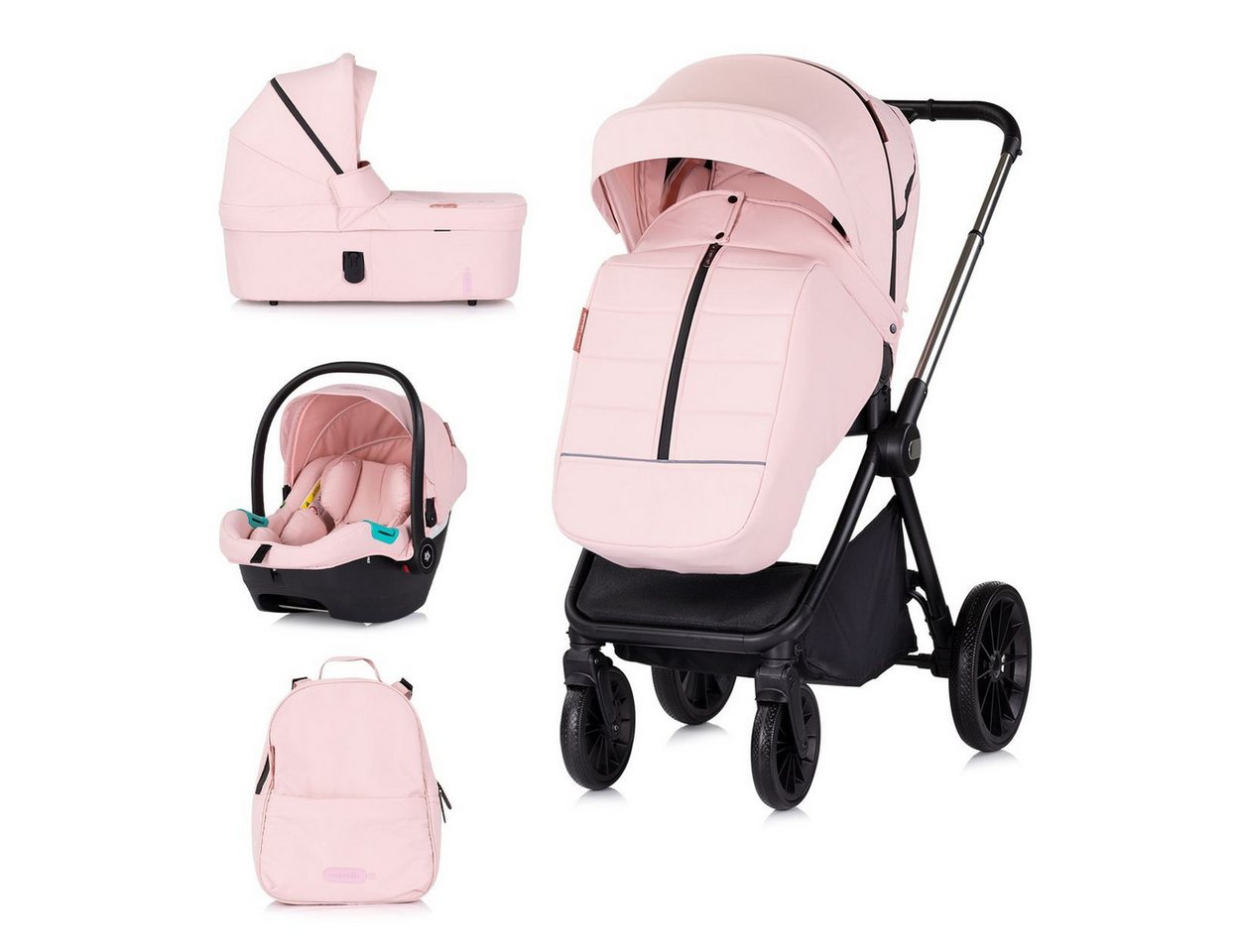Chipolino Kombi-Kinderwagen Kombikinderwagen Encanto 3in1, Babyschale i-Size Babywanne Sportsitz Chipolino Kombi-Kinderwagen Kombikinderwagen Encanto 3in1, Babyschale i-Size Babywanne Sportsitz von Chipolino
