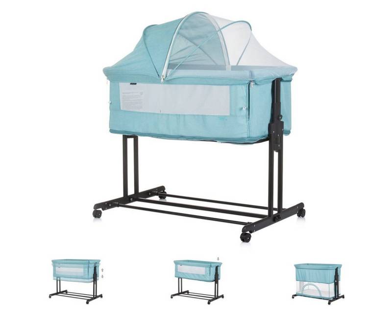 Chipolino Komplettbett Beistellbett 2 in 1 Zen, Laufstall Moskitonetz Matratze Räder Bremse von Chipolino