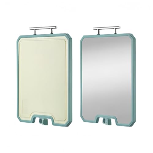 Doppelseitiges Schneidebrett,Massives Schneidbrett mit Saftrille,304 Edelstahl/PP Cutting Board (44.8 * 32 * 1.9cm) von Chisida