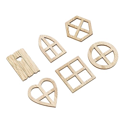 Chiyyak 100 Stück Holz-Fensterausschnitte, Mehrzweck-DIY, Innovative, Handgefertigte, Unlackierte Holzscheiben für, Basteln, Heimdekoration Chiyyak 100 Stück Holz-Fensterausschnitte, Mehrzweck-DIY, Innovative, Handgefertigte, Unlackierte Holzscheiben für, Basteln, Heimdekoration von Chiyyak