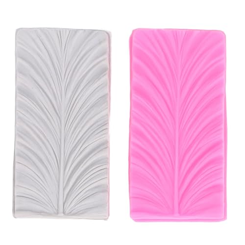 Chiyyak 2 Paare Federform Fondant Formtilikon Schokoladenkuchen Grenzdekoration Zum Backen Chiyyak 2 Paare Federform Fondant Formtilikon Schokoladenkuchen Grenzdekoration Zum Backen von Chiyyak