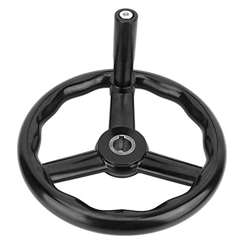 Chiyyak 250 * 25 Mm Schwarzes Rutschfestes Bakelit-3-Speichen-Drehhandrad mit Griff für Werkzeugmaschinen Chiyyak 250 * 25 Mm Schwarzes Rutschfestes Bakelit-3-Speichen-Drehhandrad mit Griff für Werkzeugmaschinen von Chiyyak