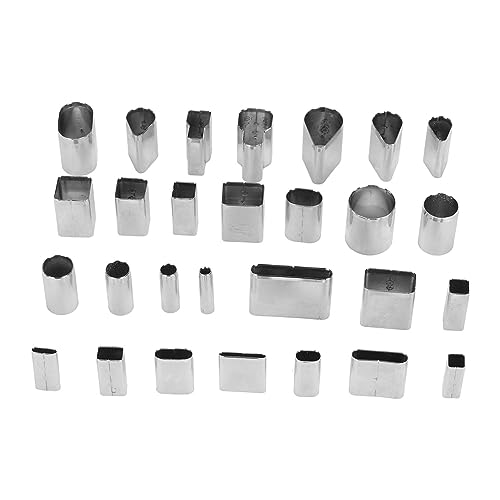 Chiyyak 28-Form-Hohlstanzer-Set, Rechteckig, Hartstahl, Lederstanze, Lederwerkzeuge für Leder Chiyyak 28-Form-Hohlstanzer-Set, Rechteckig, Hartstahl, Lederstanze, Lederwerkzeuge für Leder von Chiyyak