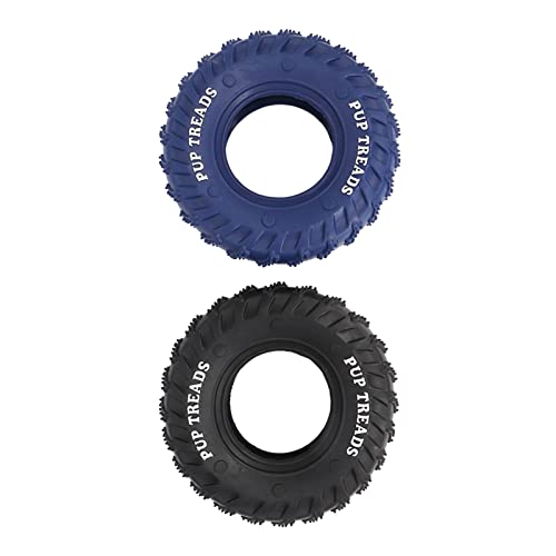 Chiyyak 2pcs Blau Schwarze Gummi -Reifenhund -Kauen Spielzeug Sicherer Reifenform Gummi Haustier Kauspielzeug für Mittlere Große Hunde Chiyyak 2pcs Blau Schwarze Gummi -Reifenhund -Kauen Spielzeug Sicherer Reifenform Gummi Haustier Kauspielzeug für Mittlere Große Hunde von Chiyyak